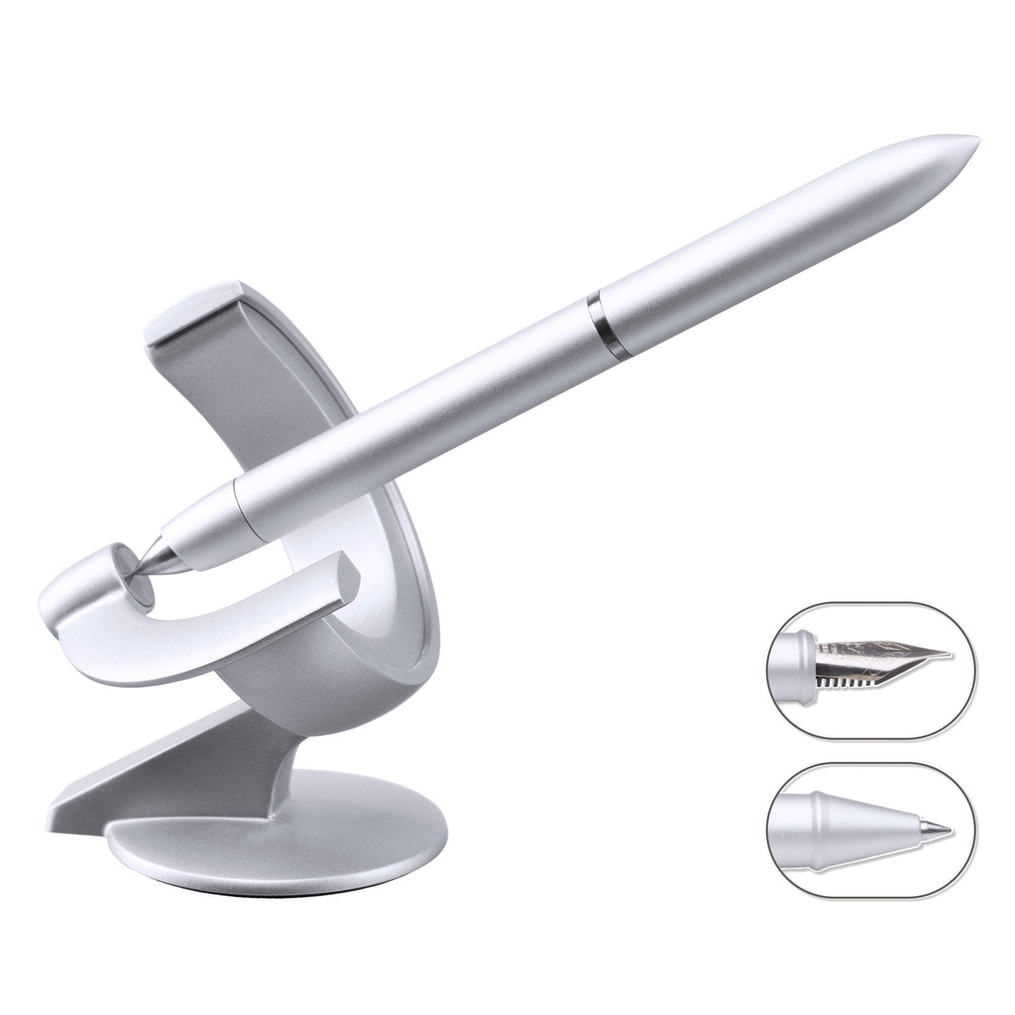 silver fountain and rollerball pen 2-in1 hoverpen future#45031769637167